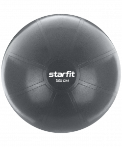 Фитбол высокой плотности Starfit GB-107 антивзрыв, 1100 гр, серый, 55 см ― купить в Москве. Цена, фото, описание, продажа, отзывы. Выбрать, заказать с доставкой. | Интернет-магазин SPORTAVA.RU