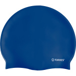 Шапочка для плавания TORRES Flat, SW-12201BL, синий, силикон (Senior)
