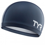 Шапочка для плавания TYR Silicone Comfort Swim Cap, LSCCAP-401, темно-синий (Senior)