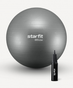 Фитбол Starfit GB-109 антивзрыв, 1500 гр, с ручным насосом, серый, 85 см ― купить в Москве. Цена, фото, описание, продажа, отзывы. Выбрать, заказать с доставкой. | Интернет-магазин SPORTAVA.RU