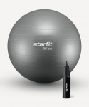 Фитбол Starfit GB-109 антивзрыв, 1500 гр, с ручным насосом, серый, 85 см