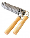 Скакалка Atemi, AJR11, деревянные ручки, ПП шнур, 2,8 м