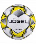 Мяч футзальный Jögel Optima №4, белый/черный/желтый (4)