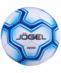 Мяч футбольный Jögel Intro №5, белый/синий (5)