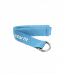 Ремень для йоги Starfit YB-100 183 см, хлопок, синий пастель