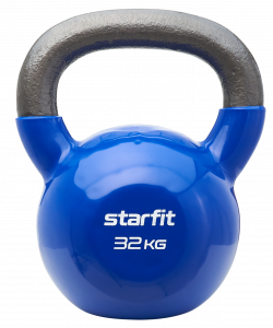 УЦЕНКА Гиря виниловая Starfit DB-401, 32 кг, темно-синий ― купить в Москве. Цена, фото, описание, продажа, отзывы. Выбрать, заказать с доставкой. | Интернет-магазин SPORTAVA.RU