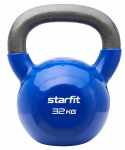 УЦЕНКА Гиря виниловая Starfit DB-401, 32 кг, темно-синий