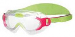 Очки для плавания детские SPEEDO SEA SQUAD MASK JU PINK/GREEN ((8028) роз/зел, one size)