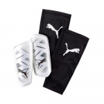 Щитки PUMA ULTRA Flex Sleeve, 03083003, р. L, без голеностопа, без заст., эласт.чулок,черно-белый (L)