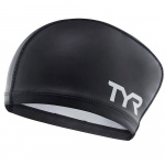 Шапочка для плавания TYR Long Hair Silicone Comfort Swim Cap, LSCCAPLH-001, черный (Senior)