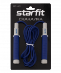 Скакалка Starfit RP-401, c силиконовыми ручками, 3 м, синий