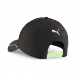 Бейсболка PUMA MAPF1 BB Cap 02569301, 100% полиэстер, черно-салатовый (Универсальный)