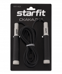 Скакалка Starfit RP-401, c силиконовыми ручками, 3 м, черный