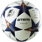 Мяч футбольный Atemi STELLAR, PU+EVA, бел/син/оранж., р.5, Thermo mould (б/швов), окруж 68-71