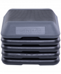 БЕЗ УПАКОВКИ Степ-платформа Starfit SP-401 40х40х30 см, 5-уровневая, квадратная, с обрезиненным покрытием
