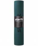 Коврик для йоги и фитнеса Starfit FM-201, TPE, 183x61x0,6 см, черный/холодный океан