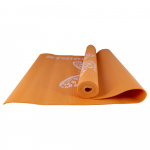 Коврик для йоги и фитнеса Atemi, AYM11F, ПВХ, 173х61х0,4 см, оранжевый с рисунком