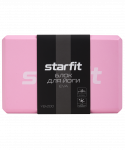 Блок для йоги Starfit YB-200 EVA, розовый пастель