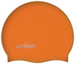 Шапочка для плавания Atemi, силикон, детская, оранжевая, SC306