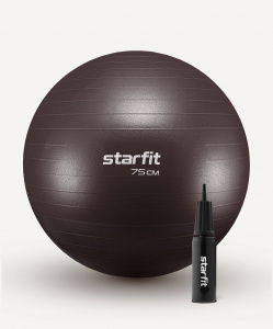 БЕЗ УПАКОВКИ Фитбол Starfit GB-111 антивзрыв, 1200 гр, с ручным насосом, кофейный, 75 см ― купить в Москве. Цена, фото, описание, продажа, отзывы. Выбрать, заказать с доставкой. | Интернет-магазин SPORTAVA.RU