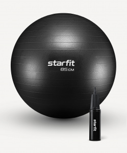 Фитбол Starfit GB-111 антивзрыв, 1500 гр, с ручным насосом, черный, 85 см ― купить в Москве. Цена, фото, описание, продажа, отзывы. Выбрать, заказать с доставкой. | Интернет-магазин SPORTAVA.RU