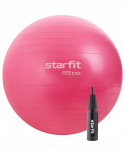 Фитбол Starfit GB-109 антивзрыв, 1000 гр, с ручным насосом, розовый, 65 см