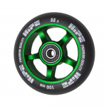 Колесо HIPE 5Spoke 100 мм зеленый/черный, black/green