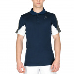 Поло мужское HEAD Club 22 Tech Polo 811421-DB-L, размер L, темно-синый (L)