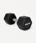 Гантель гексагональная Starfit DB-301PRO 10 кг, обрезиненная, черный