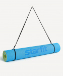Коврик для йоги и фитнеса Starfit FM-201, TPE, 183x61x0,4 см, синий/лайм