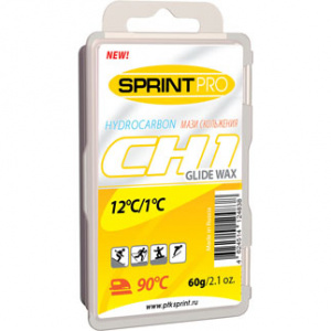 Парафин SPRINT (мазь скольжения) PRO СН1 (+12-1°C) 60 гр. желтая ― купить в Москве. Цена, фото, описание, продажа, отзывы. Выбрать, заказать с доставкой. | Интернет-магазин SPORTAVA.RU