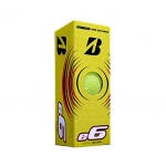 Мяч для гольфа Bridgestone e6 Yellow BGB1EYX, упак. 3шт., желтый