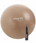 Фитбол Starfit GB-109 антивзрыв, 900 гр, с ручным насосом, персиковый, 55 см