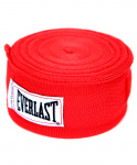 Бинт боксерский Everlast 4466RD, 3.5 м, хлопок, красный