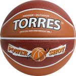 Мяч баскетбольный TORRES Power Shot, размер 7 (7)