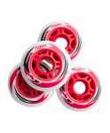 Комплект колес для роликов SW-601, PU, красный